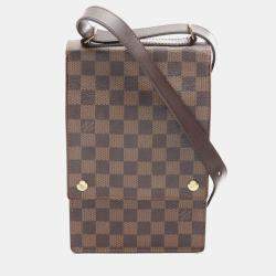 Pre Owned Louis Vuitton Portobello Damier Ebene Shoulder Bag