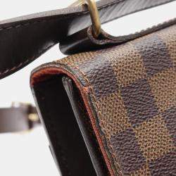 Pre Owned Louis Vuitton Portobello Damier Ebene Shoulder Bag