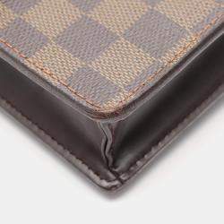 Pre Owned Louis Vuitton Portobello Damier Ebene Shoulder Bag