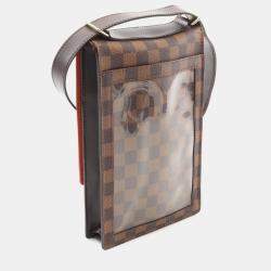 Pre Owned Louis Vuitton Portobello Damier Ebene Leather Shoulder Bag