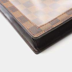 Pre Owned Louis Vuitton Portobello Damier Ebene Leather Shoulder Bag