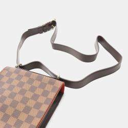 Pre Owned Louis Vuitton Portobello Damier Ebene Leather Shoulder Bag