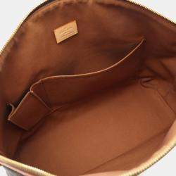 Pre Owned Louis Vuitton Lockit Horizontal Brown Monogram Canvas Tote Bag