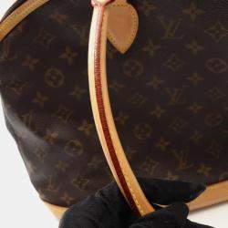 Pre Owned Louis Vuitton Lockit Horizontal Brown Monogram Canvas Tote Bag