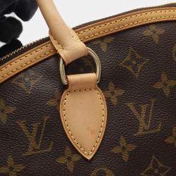 Pre Owned Louis Vuitton Lockit Horizontal Brown Monogram Canvas Tote Bag