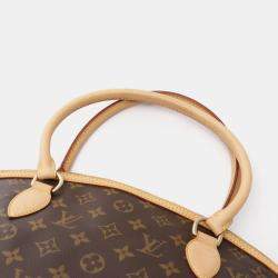 Pre Owned Louis Vuitton Lockit Horizontal Brown Monogram Canvas Tote Bag