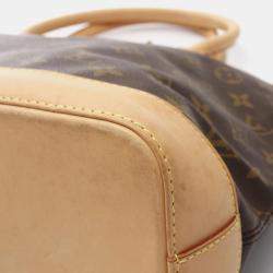 Pre Owned Louis Vuitton Lockit Horizontal Brown Monogram Canvas Tote Bag