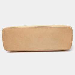 Pre Owned Louis Vuitton Lockit Horizontal Brown Monogram Canvas Tote Bag