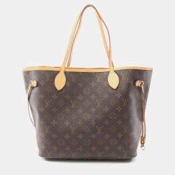 Louis Vuitton Neverfull MM Brown Monogram Canvas Shoulder Tote