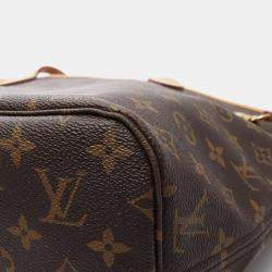 Pre Owned Louis Vuitton Neverfull MM Brown Monogram Canvas Tote Bag