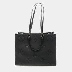 Pre Owned Louis Vuitton OnTheGo GM Black Monogram Empreinte Leather Tote Bag