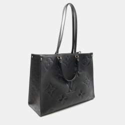 Pre Owned Louis Vuitton OnTheGo GM Black Monogram Empreinte Leather Tote Bag
