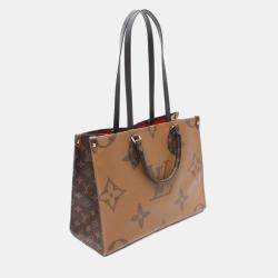 Pre Owned Louis Vuitton OnTheGo MM Monogram Giant Reverse Canvas Tote Bag