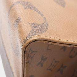 Pre Owned Louis Vuitton OnTheGo MM Monogram Giant Reverse Canvas Tote Bag