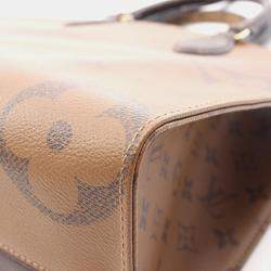 Louis Vuitton On The Go MM Monogram Giant Reverse Canvas Shoulder Tote