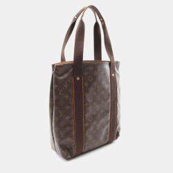 Pre Owned Louis Vuitton Cabas Beaubourg Brown Monogram Canvas Tote Bag