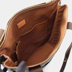 Pre Owned Louis Vuitton Cabas Beaubourg Brown Monogram Canvas Tote Bag