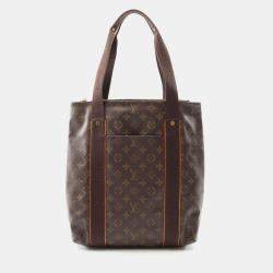 Pre Owned Louis Vuitton Cabas Beaubourg Brown Monogram Canvas Tote Bag