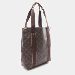 Pre Owned Louis Vuitton Cabas Beaubourg Brown Monogram Canvas Tote Bag