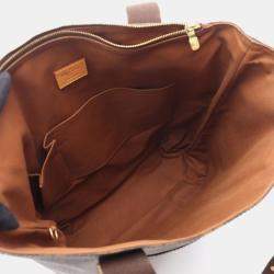 Pre Owned Louis Vuitton Cabas Beaubourg Brown Monogram Canvas Tote Bag