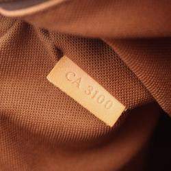 Pre Owned Louis Vuitton Cabas Beaubourg Brown Monogram Canvas Tote Bag