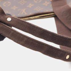 Pre Owned Louis Vuitton Cabas Beaubourg Brown Monogram Canvas Tote Bag
