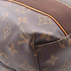 Pre Owned Louis Vuitton Cabas Beaubourg Brown Monogram Canvas Tote Bag