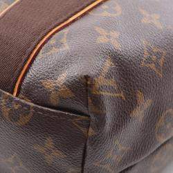 Pre Owned Louis Vuitton Cabas Beaubourg Brown Monogram Canvas Tote Bag