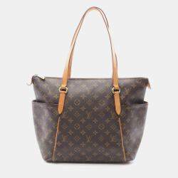 Pre Owned Louis Vuitton Totally MM Brown Monogram Canvas Tote Bag