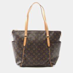 Pre Owned Louis Vuitton Totally MM Brown Monogram Canvas Tote Bag