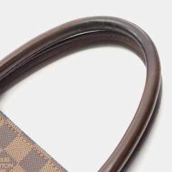 Pre Owned Louis Vuitton Sac Plat Damier Ebene Canvas Tote Bag