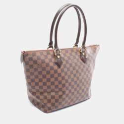 Pre Owned Louis Vuitton Saleya MM Damier Ebene Canvas Tote Bag