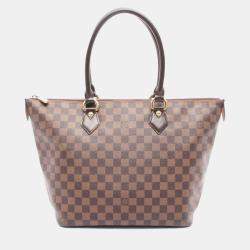 Pre Owned Louis Vuitton Saleya MM Damier Ebene Canvas Tote Bag