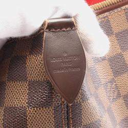 Pre Owned Louis Vuitton Saleya MM Damier Ebene Canvas Tote Bag