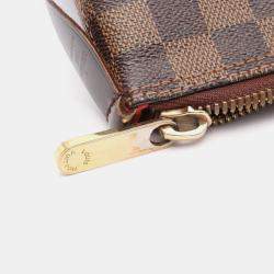 Pre Owned Louis Vuitton Saleya MM Damier Ebene Canvas Tote Bag