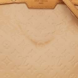 Pre Owned Louis Vuitton Rose Florentine Monogram Vernis Brea GM Bag