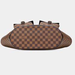 Pre Owned Louis Vuitton Manosque GM Brown Damier Ebene Tote