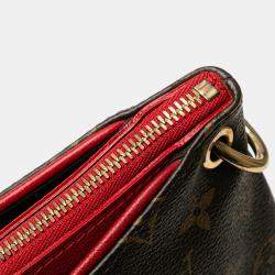 Pre Owned Louis Vuitton Brown Monogram Pallas MM