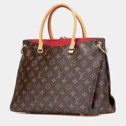Pre Owned Louis Vuitton Brown Monogram Pallas MM