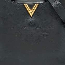 Pre Owned Louis Vuitton Black Monogram Leather Very Hobo Bag