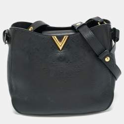 Louis Vuitton Black Monogram Leather Very Hobo Bag