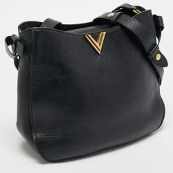 Pre Owned Louis Vuitton Black Monogram Leather Very Hobo Bag
