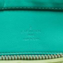 Pre Owned Louis Vuitton Apple Green Monogram Vernis Houston Bag
