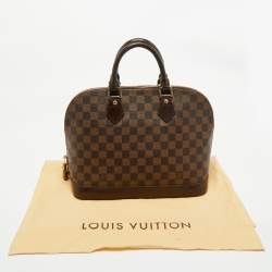 Pre Owned Louis Vuitton Damier Ebene Canvas Alma PM Bag