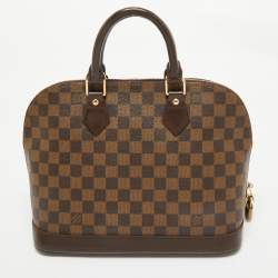 Pre Owned Louis Vuitton Damier Ebene Canvas Alma PM Bag