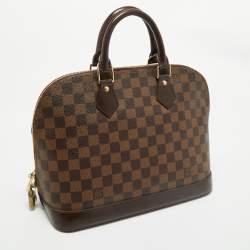Pre Owned Louis Vuitton Damier Ebene Canvas Alma PM Bag