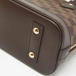 Pre Owned Louis Vuitton Damier Ebene Canvas Alma BB Bag