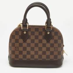 Pre Owned Louis Vuitton Damier Ebene Canvas Alma BB Bag
