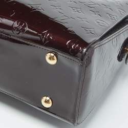 Pre Owned Louis Vuitton Amarante Monogram Vernis Melrose Avenue Bag