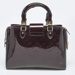 Pre Owned Louis Vuitton Amarante Monogram Vernis Melrose Avenue Bag